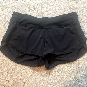 Black lululemon speed up 2.5 inch